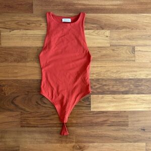 Aritzia Orange/Red Bodysuit